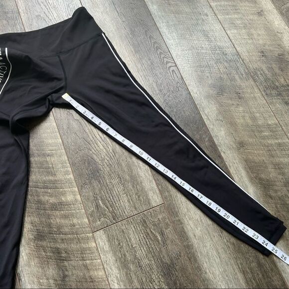 Zyia Active Striped Logo Light N Tight 7/8 Leggings Size 2 - Picture 8 of 11
